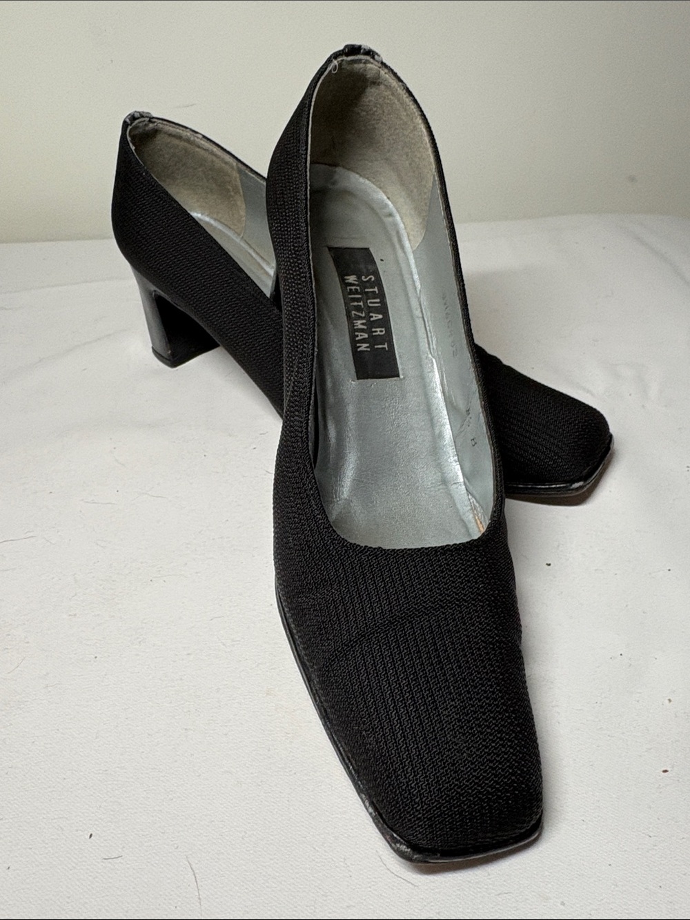 Stuart Weitzman Black Textile Pump Size 8.5